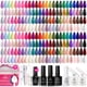 thumbnail image 1 of Set de esmaltes de uñas Beetles 100 colores en gel, 119 unidades con capa superior base, 1 of 6