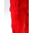 thumbnail image 6 of CHICTRY Shiny Holographic Cargo Pants Girls Boys Jazz Hip-Hop Street Dance Wear Trousers with Pockets Red 16, 6 of 7
