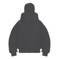 thumbnail image 5 of Nwiuh Boys Balaclava Hoodies Double Hooded Pullover Windproof Hoodie with Mask Ski Sweatshirts Jacket for Boys Girls Kids (Dark Gray, 12-13 Years), 5 of 9