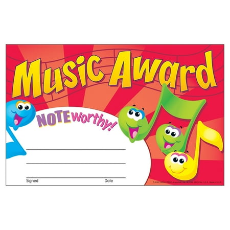 Trend Enterprises Trend Music Award Recognition Awards 30 CT (T-81027)