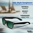 thumbnail image 4 of Gradient Lens Sunglasses Set of 10, Bulk Pack - UV Protection, Perfect for Parties, Beach, Pool, Outdoor Events - Green, 4 of 8