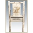 thumbnail image 1 of Chaise de Capitaine avec Design d'Ours Gravé au Laser, Finition Laque Claire, 1 of 1