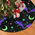 thumbnail image 2 of XMXY Halloween Christmas Tree Skirt, Halloween Bats Moons Holiday Party Indoor Decorations Ornaments, 48 Inch, 2 of 5