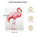 thumbnail image 2 of COMIO Pink Flamingo Posters Canvas Wall Art Canvas Painting Watercolour Prints Room Decor Poster Prints Cute Pet Illustration Poster, 2 of 5