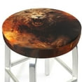 thumbnail image 3 of Gukieu Cool Fire Lion Print Round Chair Cover, Dust-proof and Non-slip Bar Chair Protective Cover, Suitable for Bars, Restaurants, Offices-14 inch, 3 of 7