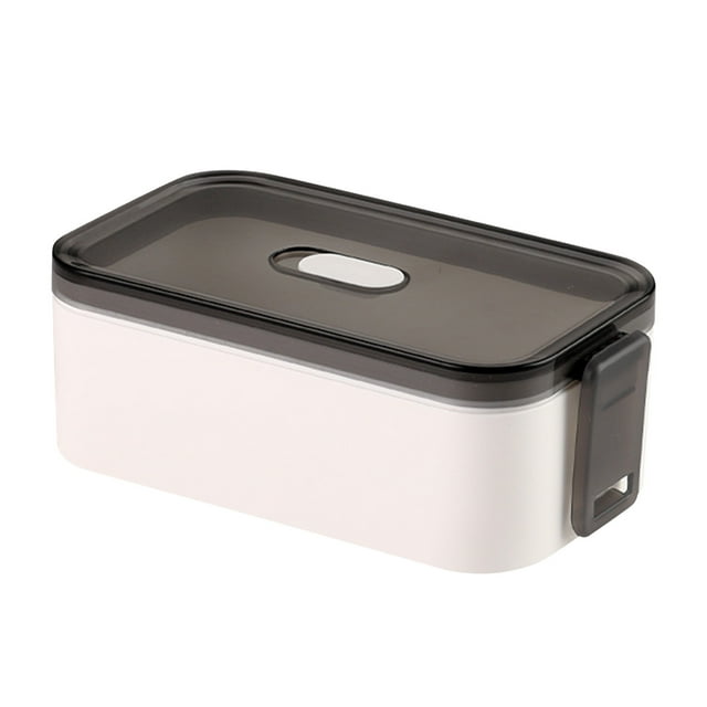 Hyknon Bento Box Bento Box, Plastic Double Layer Lunch Box, Microwave Oven Special Lunch Box, Separated And Sealed Picnic Box Bento Lunch Box with Compartment