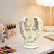 thumbnail image 1 of Adorno de ala de ángel en forma de cruz de Pascua | 4 estilos: plata, bronce, blanco y dorado | Decoración de escritorio acrílica para sala y oficina | 20 x 16 cm, un detalle espiritual para el hogar, 1 of 6