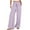 Purple, variant on Wide Leg Linen Pants For Women Elastic Drawstring Waist Loose Casual Trousers Summer Beach Boho Resort Wear Women Work Pants Business Casual Summer Work Pants for Women Boot Cut Dress Pants for Women