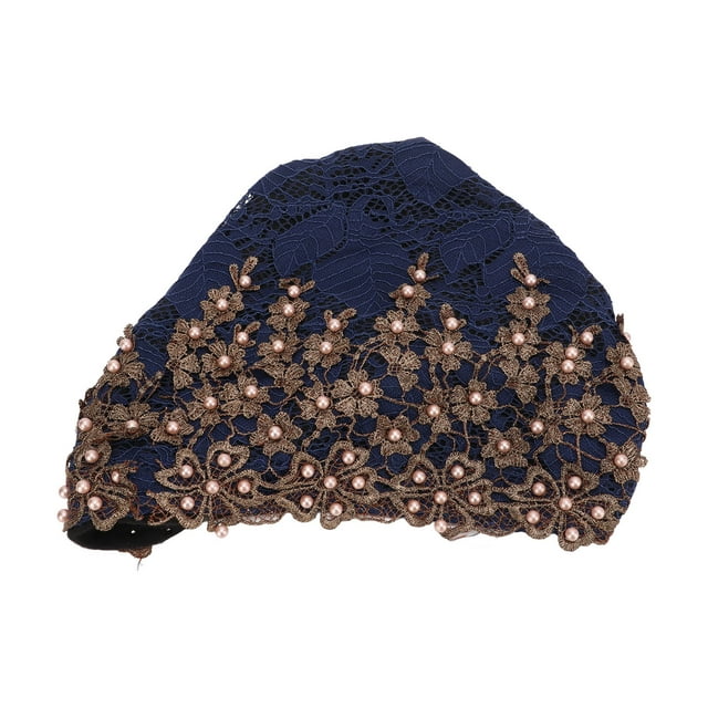Hair Turbans, Turban Head Wraps Direct Use Safe Comfortable For Gift For Women For Daily Use Dark Blue