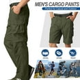 thumbnail image 6 of Toumett Mens Convertible Hiking Pants Quick Dry Zip Off Cargo Pants Fishing Travel Parachute Safari Casual Sweatpants with Belt, 6 of 8