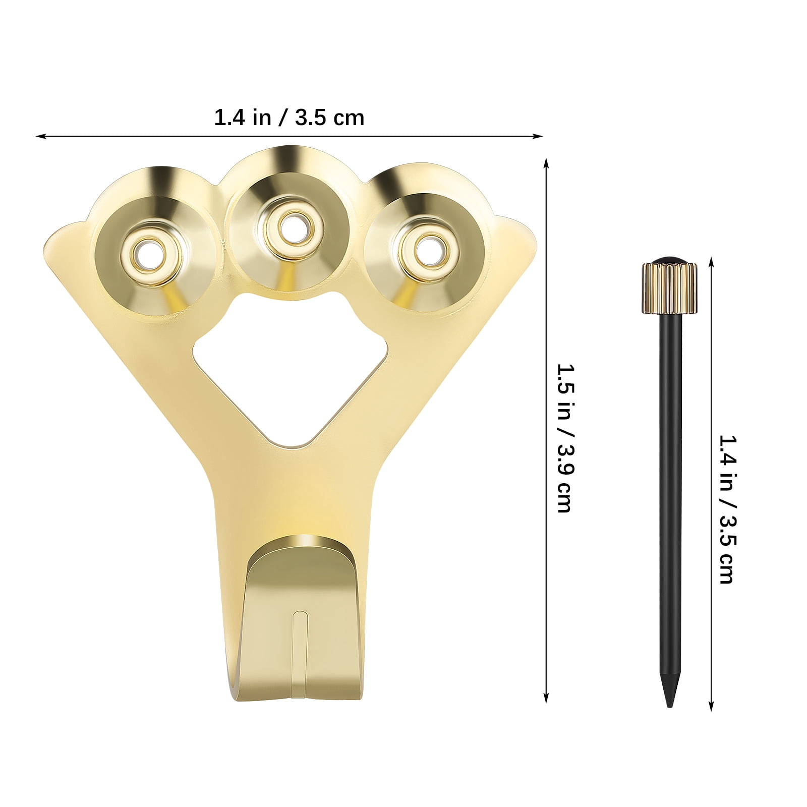 ULTNICE 20Pcs Heavy Duty Picture Hangers with Elegant Golden Finish for Secure Wall Mounting