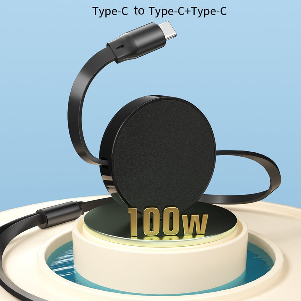120cm Type-C Cable PD100W 480mbps USB C Male to Double USB C Male Charging Cord