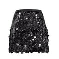 thumbnail image 6 of Abomasnow Sequin Skirt for Women Stretchy Bodycon Mini Skirts Sexy Sparkly Skirt Night Out Cocktail Party Glitter Shiny Skirt, 6 of 9