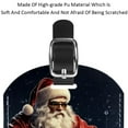 thumbnail image 4 of Square 2Pack PU Leather Santa Claus Motorcycle Cruise Luggage Tag with Privacy Cover and Name ID Tag for Travel Handbags Backpacks Luggage Tags, 4 of 6