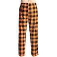 thumbnail image 4 of YOUYEDIAN Men's Classic Cargo Stretch Pants Fashion Casual Plaid Loose Sport Plaid Pajama Pants Trousers Cargo Pants Orange M, 4 of 4