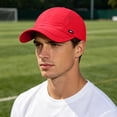 thumbnail image 2 of Xijirk Baseball Cap Mesh Side Breathable Curved Brim Sport Hat for Running Outdoor Daily Wear,Red,One Size, 2 of 4