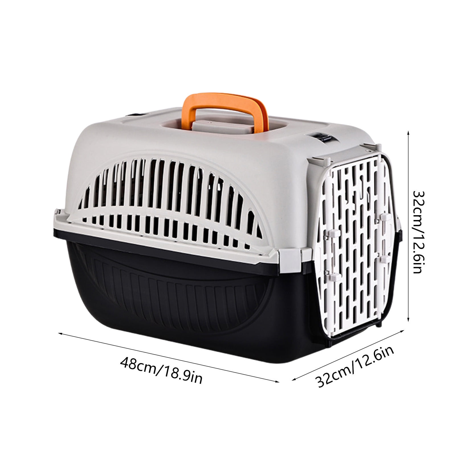 Large Pet Travel Carrier, Airline Approved Cat Dog Backpack, Scratch-Resistant Plastic with Ventilated Mesh, Comfortable Portable Pet Carrier for Car Travel Hiking, Secure Locking Doors
