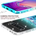 thumbnail image 5 of Compatible for Samsung Galaxy S10 Plus Case, with [Screen Protector] SOGA Diamond Liquid Quicksand Cover Cute Girl Women Phone Case - Clear / Teal, 5 of 5
