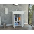 thumbnail image 2 of Miekor Furniture Malden 2-Shelf Rectangle Freestanding Vanity Cabinet White B5A0293, 2 of 7