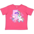 thumbnail image 3 of Inktastic I Am Five Years Old with Unicorn and Hearts Girls Toddler T-Shirt, 3 of 5