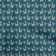thumbnail image 1 of oneOone Rayon Teal Blue Fabric Animal Quilting Supplies Print Sewing Fabric By The Yard 56 Inch Wide, 1 of 5