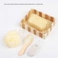 thumbnail image 4 of Matsuzay 4 unids/set guante de baño portátil lavable masaje exfoliante adultos niños hogar baño inodoro bola cepillo piedra Juegos de accesorios de baño Matsuzay HA074803-00, 4 of 6