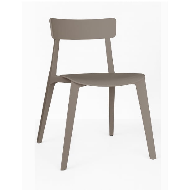 OFFIHO Silla Kipali Capuccino para exterior resistente a rayos UV de polipropileno