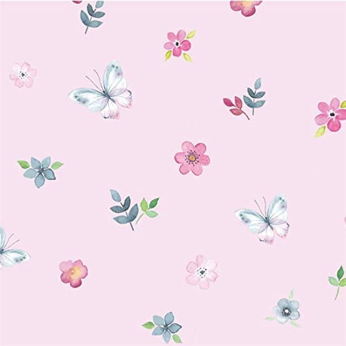 Decorative Floral Butterfly Pattern Contact Paper Self Adhesive Shelf