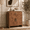 Dark Burl, variant on Vintagearth 31.3" Sideboard Buffet Cabinet, 1.18" Thick FSC-Certified Wood Curved Storage Cabinet with 2 Doors & 1 Drawer, Adjustable Shelf for Kitchen, Living Room, Entryway, Oak, 1 pc