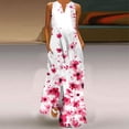 thumbnail image 2 of Lindreshi Maxi Dresses for Women 2024 Women's Summer Comfort Sexy Fashion Printing Sleeveless V-Neck Dress, 2 of 5