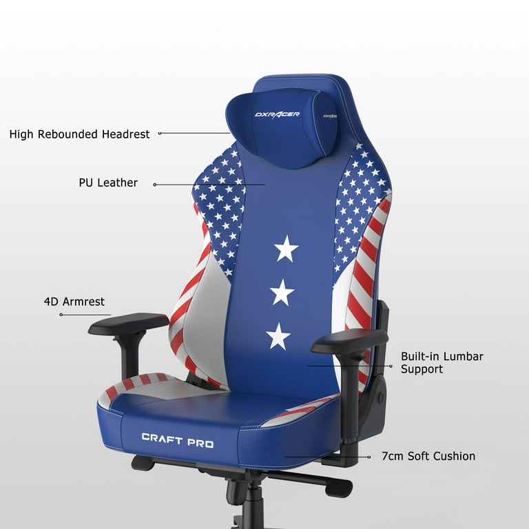 DXRacer Gaming Chair PC Office Chair 275 lb PU Leather 4D Armrest