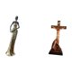 thumbnail image 5 of Figura africana, estatua de la Madre María, cruz de Jesús, figura de escritorio, artesanía de resina con detalles elegantes, adecuada para el hogar, l, 5 of 8