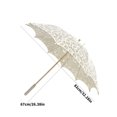 thumbnail image 3 of Lace Umbrella Parasol For Bridal Wedding Costume Photo Props 1920s Parties And Weddings Stage Props, 3 of 9