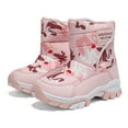 thumbnail image 6 of FAOWME Kids Winter Shoes Outdoor School Warm Snow Boots Shoes For Boys Girls Pink 35, 6 of 6
