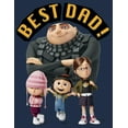 thumbnail image 2 of Men's Despicable Me Best Dad Gru  Long Sleeve Shirt Navy Blue X Large, 2 of 4