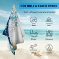 thumbnail image 4 of GZHJMY Beach Towel for Women Girls, The Great Wave of Kanagawa Bath Towel, Oversized Lightweight Sport Towel, 31x71 Inch, 4 of 7