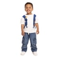 thumbnail image 2 of Wonder Nation Toddler Boys Embroidered Patch Graphic Backpack Tee with Short Sleeves, Sizes 12M-5T, 2 of 8