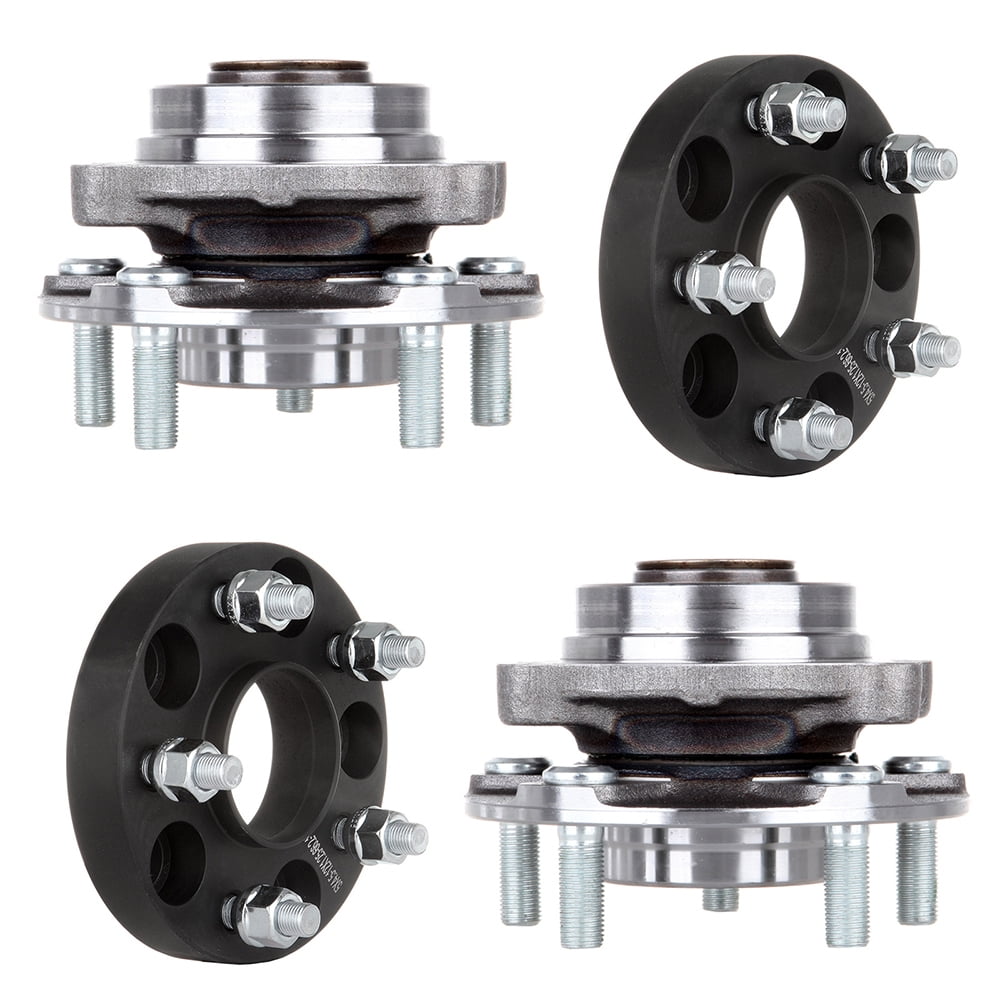 CCIYU 1" 5X4.5 Wheel SPACERS 5 Lug+Nave of Wheel Bearing Assembly for