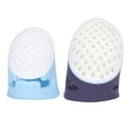 thumbnail image 4 of 2 protectores de dedos de silicona para dedal, accesorios para manualidades de acolchado, 4 of 14