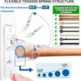 thumbnail image 2 of No Drill Curtain Rod Brackets, Adhesive Curtain Rod Holders, Curtain Rod Hooks for Rods, Renter Friendly Curtain Rod Hangers for Bedroom, Bathroom, Living Room, Apartment, 2 of 4