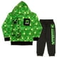 thumbnail image 1 of Set de ropa Minecraft Creeper Graphic de 2 piezas para niños, 1 of 8