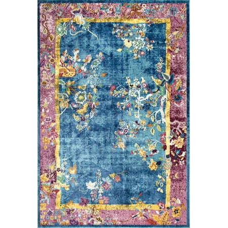 - nuLOOM Nia Floral Chinese Art Deco Area Rug