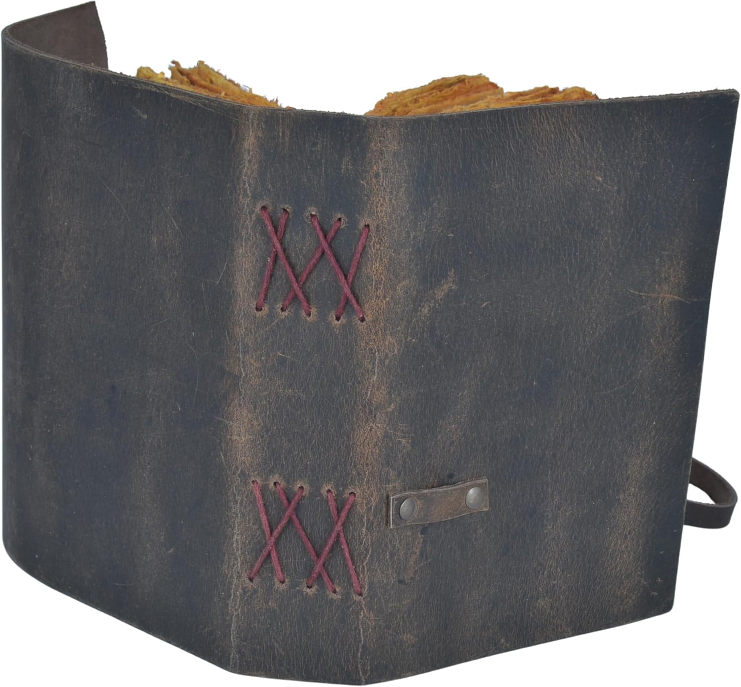 Vivanta Vintage Leather Journal Notebook 7x5 – Handmade Leather-Bound Diary for Men & Women with Deckle Edge Paper for Travel, Spell Book & Grimoire