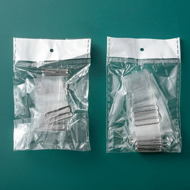 Correa de hombro transparente, ropa interior de repuesto, sujetador con cinturón invisible, cinturón de cristal antideslizante, envoltura para el pecho, cinturón de tubo elástico alto de TPU, 2 piezas