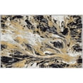 thumbnail image 2 of Bliss Rugs Abstract Indoor Doormat Contemporary Floor Mat for Entrance, Indoor Door Mat | Yellow, 2' x 3', 2 of 7