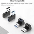 thumbnail image 5 of 4 Pack Usb 3.0 Adapter Vertical Up And Down Angle, Horizontal Left And Right Angle Usb Male To Fema, 5 of 5