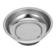 thumbnail image 6 of QUMONIN 3 inch Stainless Steel Round Magnetic Parts Tray Bowl Screws Tools Parts Tray Holder Silver, 6 of 8