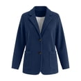 thumbnail image 7 of Cmfcve Womens Corduroy Blazer Fall Winter Dressy Casual Suit Jackets Long Sleeve Button Down Loose Fit Blazer Coat, 7 of 7