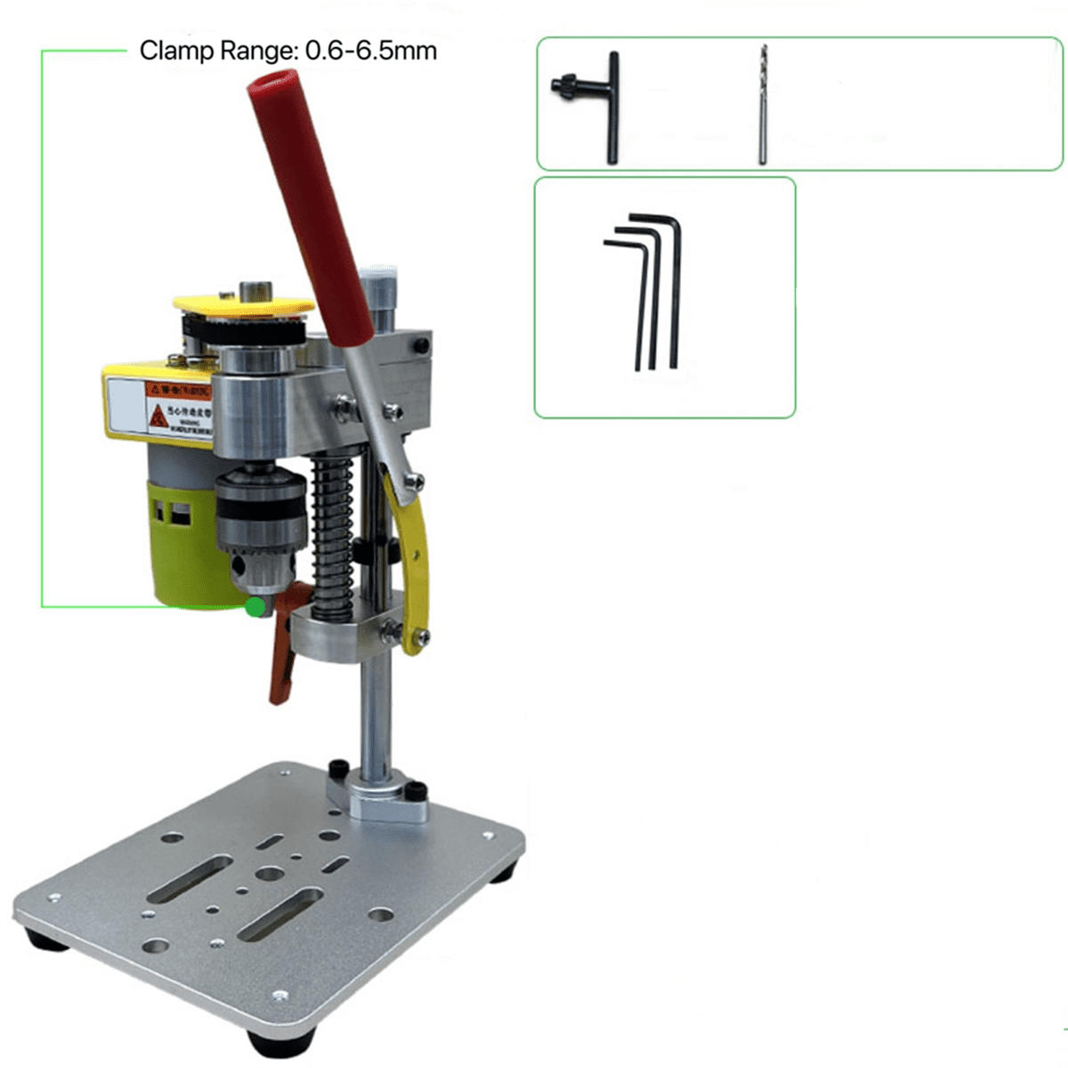 Mini Drill Press Table Driller B10 Chuck Precision Table Drilling Machine 795 Motor Metal Wooden Jade DIY Crafts Tool