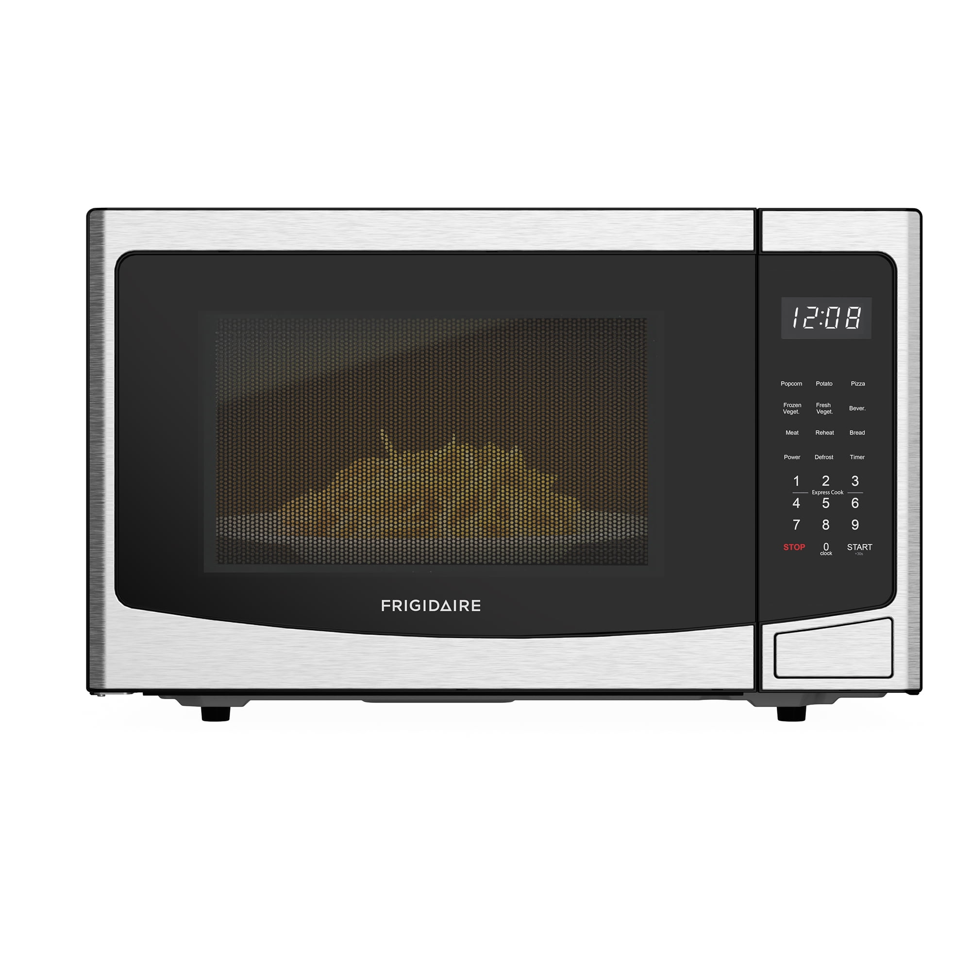 Frigidaire 1.2 Cu. ft. Countertop Microwave, 1000 Watt Microwave with Inverter Technology, 10 Power Levels,  Stainless Steel